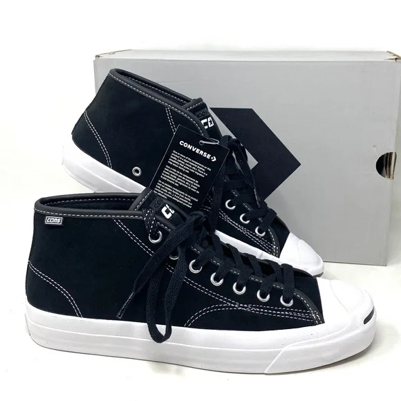 Purcell Shoes Converse Jack Purcell Black Suede Converse Cons Jack - Main Image